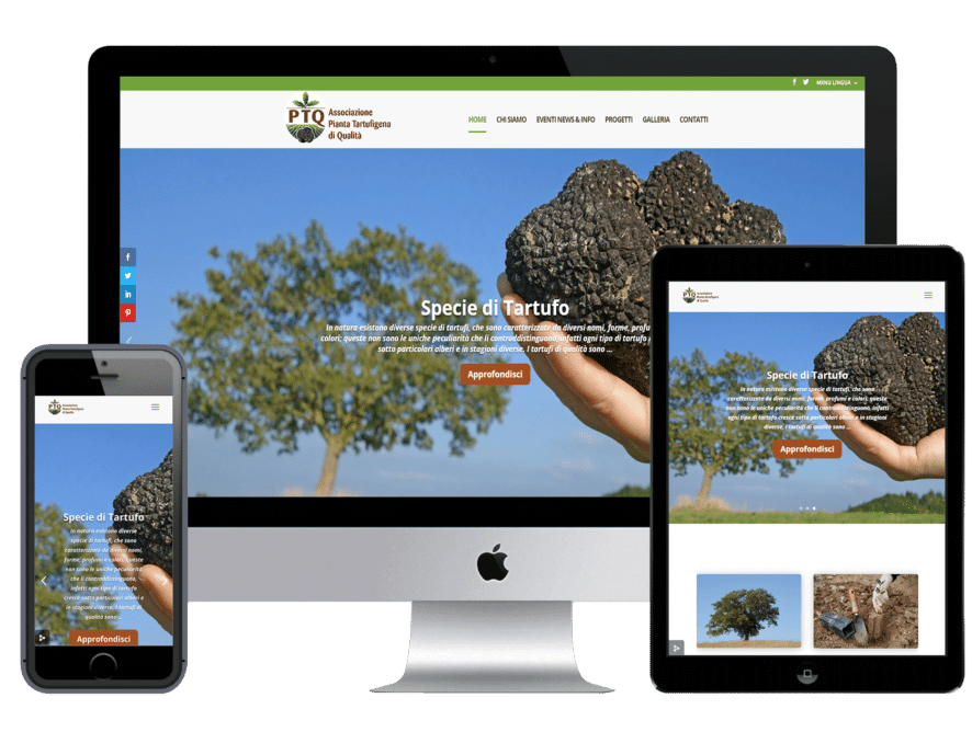 Realizzazione Sito Web Aziendale Associazione Pianta Tartufigena di Qualità