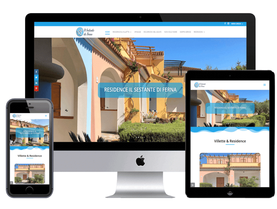 Realizzazione sito web Residence e Case Vacanza Verdeblusardo